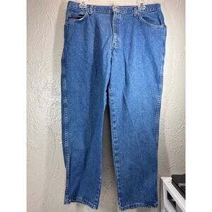 Vintage HIS Jeans Mens Blue Denim‎ Cotton 90s Y2K Skater Baggy Size 40 x 30